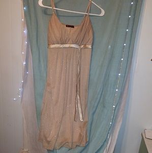 GOLDEN SPARKLE SHORT PROM/ FORMAL DRESS